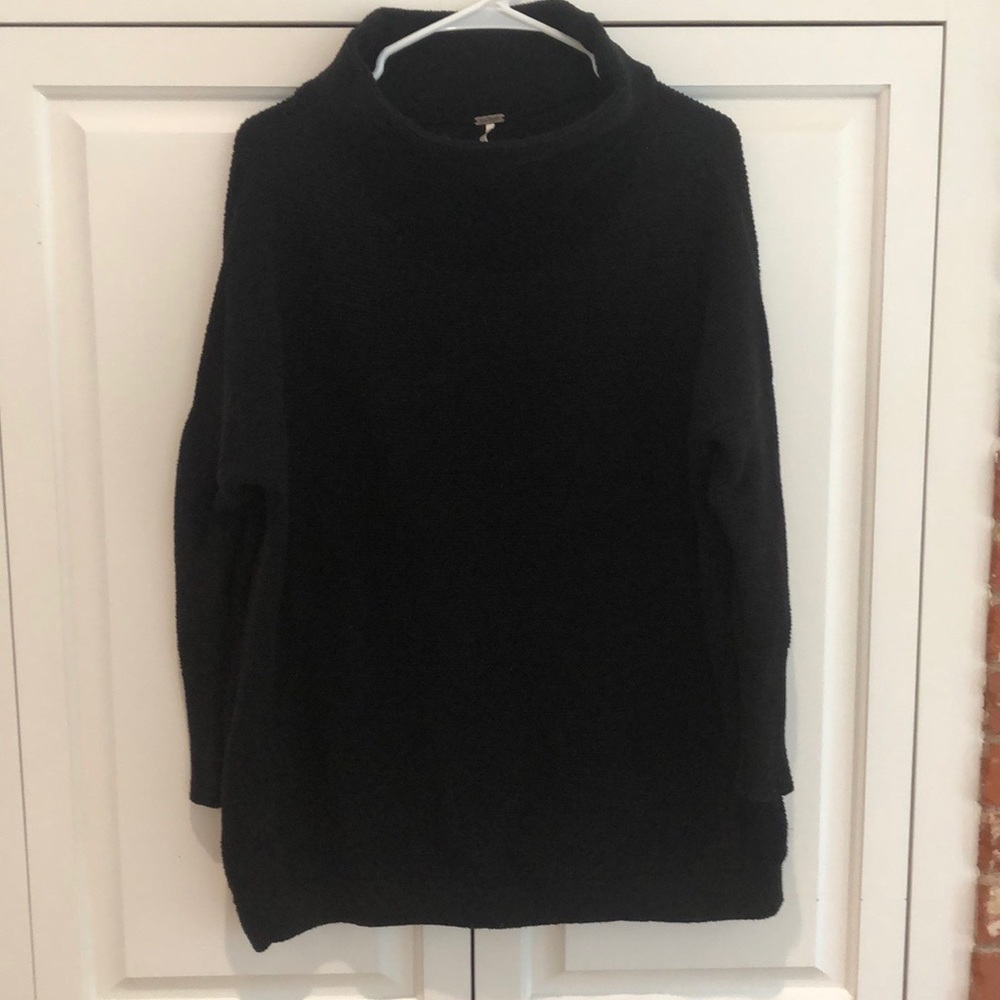 Free People Ottoman Tunic Sweater black XS